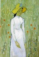 Gogh, Vincent van - Girl,Standing in the Wheat